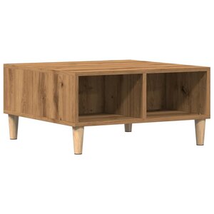 vidaXL Table basse chêne artisanal 60x60x30 cm bois d'ingénierie