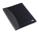 Soft Touch Livret de Présentation Aspect Cuir / Daim Format A4 36 Pochettes Noir REXEL
