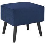 vidaXL Table de chevet Bleu 40x35x40 cm Velours