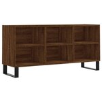 vidaXL Meuble TV chêne marron 103 5x30x50 cm bois d'ingénierie
