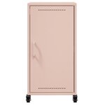 vidaXL Buffet rose 36x39x72 cm acier laminé à froid