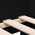 vidaXL Lit d'appoint Chêne noir 100 x 200 cm Bois d'ingénierie
