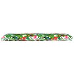 vidaXL Set de coussins de palette Floral 2 Pièces Motif de feuille