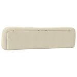 vidaXL Coussin de tête de lit Hvar crème 200 cm tissu