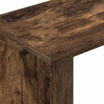 vidaXL Table d'appoint Chêne fumé 35 x 25 x 50 cm Bois d'ingénierie