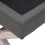vidaXL Tabouret de rangement Gris foncé 110x45x49 cm Tissu