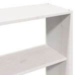 vidaXL Tête de lit avec rangement blanc 200 cm bois massif de pin