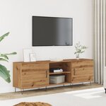 vidaXL Meuble TV chêne artisanal 150x30x50 cm bois d'ingénierie
