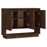 vidaXL Buffet Chêne fumé 97x31x75 cm Bois d'ingénierie