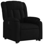 vidaXL Fauteuil inclinable noir tissu