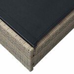 vidaXL Transat avec coussin 1-personne Beige 60 x 200 x 27cm polyrotin