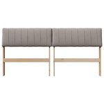 vidaXL Tête de lit capitonnée Taupe 160 cm Pin massif