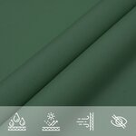 vidaXL Voile de parasol tissu oxford rectangulaire 2x5 m vert foncé