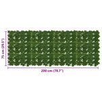 vidaXL Écran de balcon avec feuilles Vert 200 x 75 cm