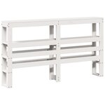 vidaXL Cadre de lit sans matelas blanc 150x200 cm bois de pin massif