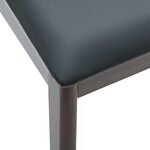 vidaXL Chaise de salle à manger 2 Pièces Marron clair et noir