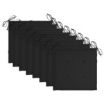 vidaXL Chaises pliables d'extérieur lot de 8 et coussins Bois d'acacia