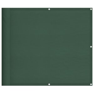 vidaXL Écran de balcon vert foncé 90x1000 cm 100  polyester oxford