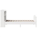 vidaXL Lit bibliothèque sans matelas blanc 100x200 cm bois pin massif