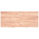 vidaXL Dessus de table marron clair bois chêne massif traité