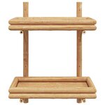 vidaXL Étagère Murale avec étagère Marron 45 x 26 x 60 cm Bambou