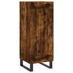 vidaXL Buffet Chêne fumé 34 5x34x90 cm Bois d'ingénierie