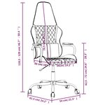 vidaXL Chaise de jeu de massage rose et blanc similicuir