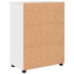 vidaXL Cabinet de salle de bain Blanc brillant 60 x 35 x 80 cm
