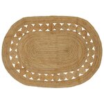 vidaXL Tapis de surface Naturel 122 x 183 cm Jute