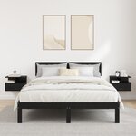 vidaXL Tables de chevet 2 Pièces Chêne Noir 40x31x27 cm Bois d'ingénierie
