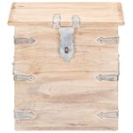 vidaXL Coffre 40x40x40 cm Bois d'acacia solide