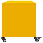 vidaXL Meuble TV jaune moutarde 100 5x39x43 5 cm acier