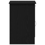 Bureau vidaXL Noir Chêne 100x50x76 cm en bois d'ingénierie