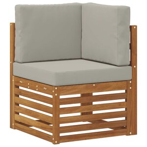 vidaXL Canapé d'angle extérieur Bois d'Acacia Massif Naturel
