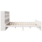 vidaXL Lit bibliothèque sans matelas blanc 180x200 cm bois pin massif