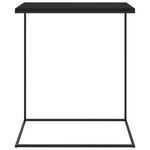 vidaXL Table d'appoint Noir 55x35x66 cm Bois d'ingénierie