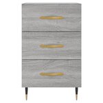vidaXL Table de chevet sonoma gris 40x40x66 cm bois d'ingénierie