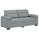vidaXL Canapé à 2 places gris clair 180x81x84 cm tissu