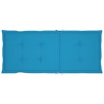 vidaXL Chaises inclinables de jardin et coussins lot de 8 Teck solide