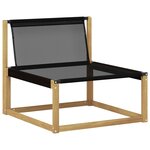 vidaXL Ensemble de canapés d'extérieur 5 pc Blanc et crème