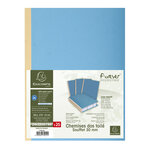 Paquet De 25 Chemises Dos Toilé Forever® 320g/m2 - 24x32cm - Bleu Vif - Exacompta