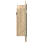 vidaXL Armoire à miroir LED de bain Chêne sonoma 40x12x45 cm Acrylique