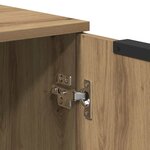 vidaXL Buffet chêne artisanal 90 5x30x70 cm bois d'ingénierie