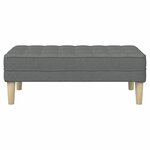 vidaXL banc Gris foncé 113 x 57 x 39 cm tissu