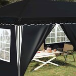 vidaXL Tente de fête pop-up 575 x 288 x 245 cm Anthracite