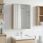 vidaXL Armoire Miroir de Salle de Bain Chêne Sonoma 50 x 14 5 x 70 cm