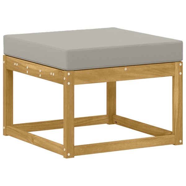 vidaXL Hocker d'extérieur Bois d'Acacia Massif Blanc