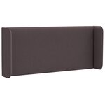 vidaXL Oreilles de tête de lit 2 Pièces Carré Tissu Marron Foncé