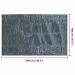 vidaXL Film solaire de piscine flottant PE 600x400 cm Noir et bleu