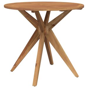 vidaXL Table de jardin ronde Ø85x75 cm bois d'acacia solide